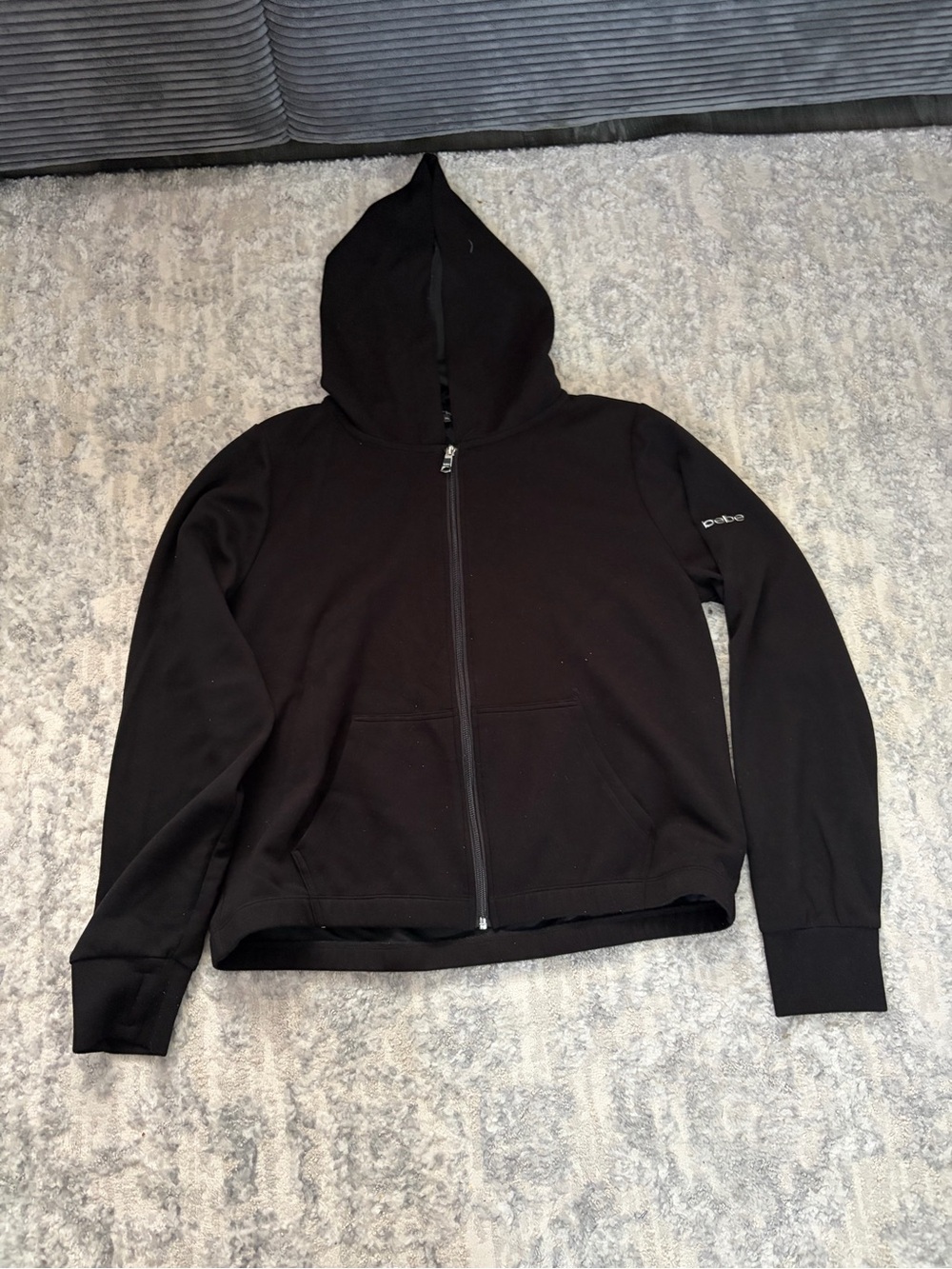 bebe Black Full-Zip Women's Hoodie